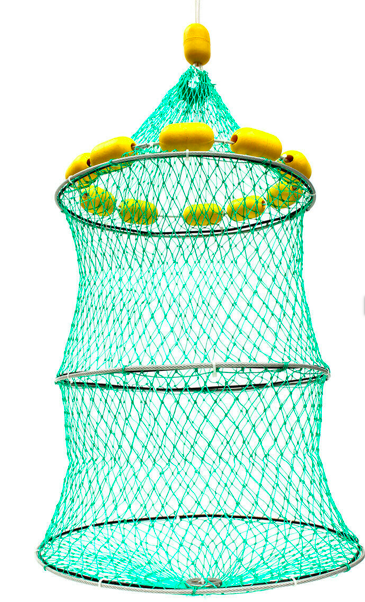 Keeper Net Floating Live Bait Cage Collapsible Fish Fishing 
