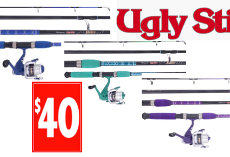 WTF SALE - UGLY STICK Tackleratz Kids Combo! IN 3 COLOURS ! $39.99
