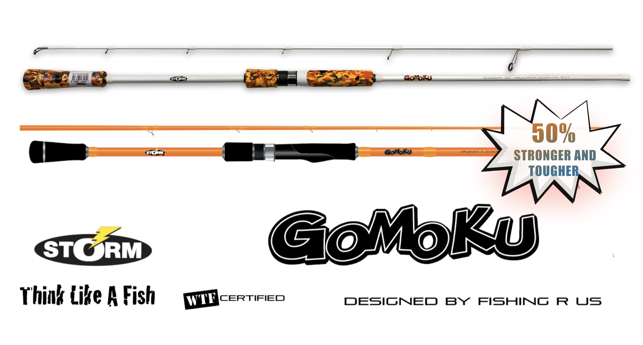 NEW STORM GOMOKU RODS DESIGNED BY FISHING R US – 4 SIZES – Fishing R Us