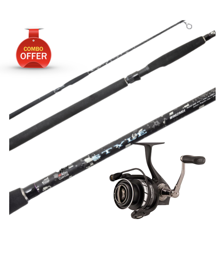 ABU GARCIA STYLE ROD 9'6 2PC 6-10KG WITH ELITE MAX 60 REEL COMBO