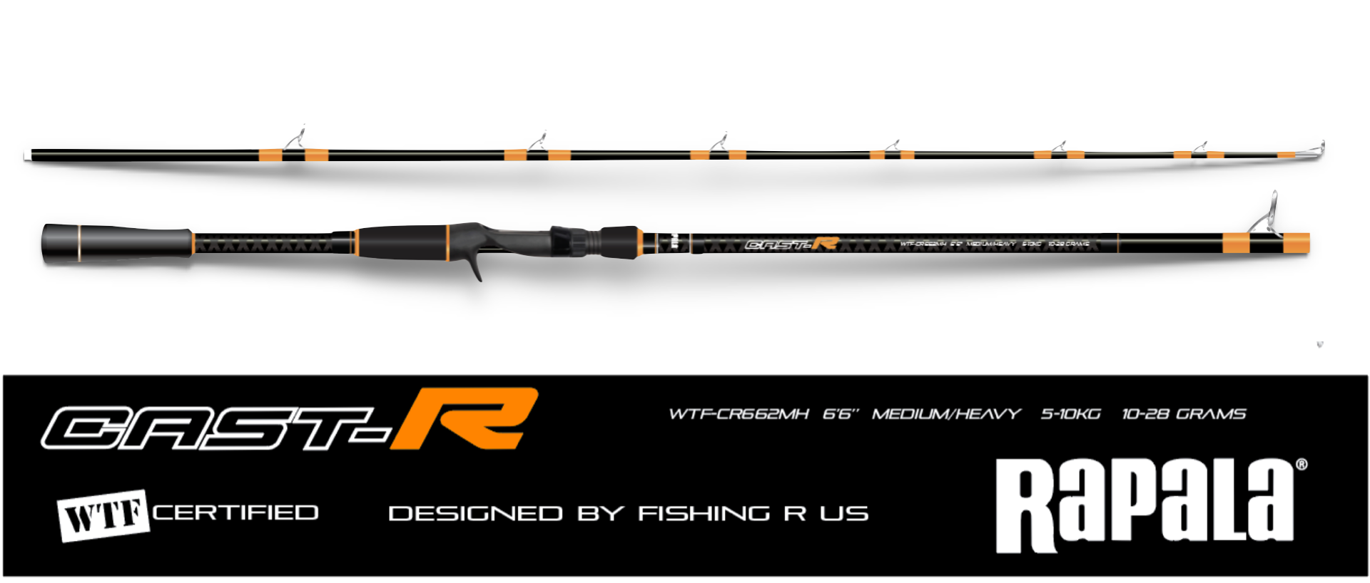 NEW RAPALA CAST-R 6'6″ 5-10KG ROD DESIGNED BY FISHING R US – Fishing R Us