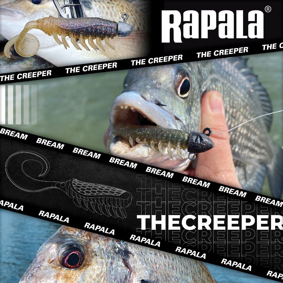 Rapala “CRUSH CITY” The Creeper Soft Plastic Fishing Lures (8 pack